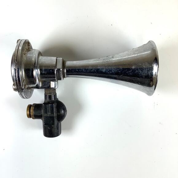 4.5” Grover Products LA USA Chrome Air Horn Boat Hot Rod Car Mighty Midget - Picture 4 of 5